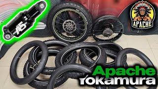 Электровелосипед Yokamura Apache мотор-смазка колеса спицовка покрышки пневмоподвеска и др.
