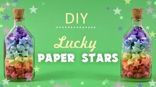 Lucky Paper Stars  How to Make Lucky Paper Stars  Origami Lucky Stars Tutorial
