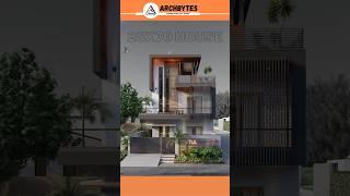 28x70 Feet House Elevation Design  3d #housedesign #elevation #trending #shorts #archbytes