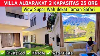 VILLA PUNCAK BOGOR  VILLA ALBARAKAT 2 PUNCAK  PRIVATE POOL KAPASITAS 25 ORG