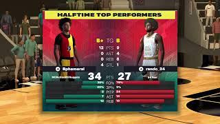 NBA 2K25 DOUBLE REP PRO AM BEST DEMIGOD GUARDCENTER BUILD LIVE