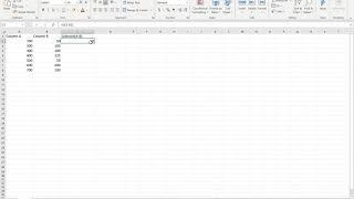 Subtract values in 2 columns using Excel