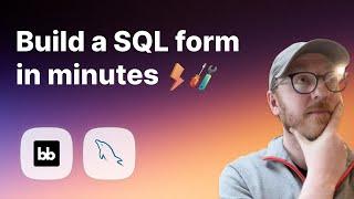 How to build a form on top of a SQL database  Budibase  SQL form