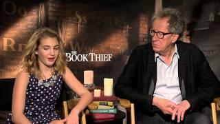 THE BOOK THIEF Interviews Geoffrey Rush and Sophie Nélisse sit down with Andrew Freund