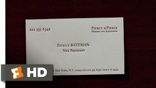 American Psycho 212 Movie CLIP - Business Cards 2000 HD