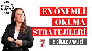 YDS YÖKDİL YDT OKUMA  STRATEJİLERİ  SINAVDA HAYAT KURTARAN OKUMA STRATEJİLERİ