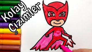 Easy Drawings  How to Draw PJ Masks  Color and Draw Step by Step