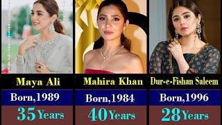 Top 100 Pakistani Drama Actress Name & Age 2024  Paki Drama