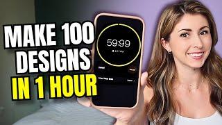 How I Make 100 Designs in 1 Hour My design process tutorial