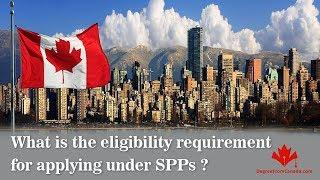 What is the eligibility requirement for applying under SPP?