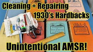 Cleaning + Repairing -  1930s  - A Century Of Hardback Book Series - My Best Unintentional ASMR