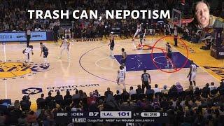 NUGGETS trash can nepotism coaching vs. LAKERS  GAME 4