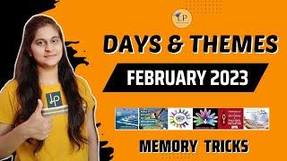 February 2023 Days and Themes  महत्वपूर्ण दिवस और थीम  Learn with Memory Tricks