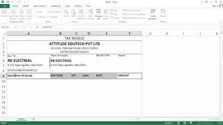 3 Easy Steps GST Bill Excel में बनाना सीखे  Excel से GST Bill बनाना सीखे  GST Bill In Excel 2022