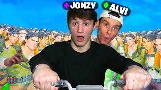 JONZY und ALVI *GEGEN* 100 Zuschauer in Fortnite Season 3 