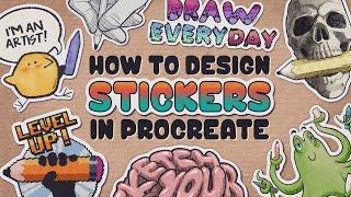 How to Design Stickers in Procreate  Tutorial + Resources
