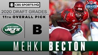 The New York Jets get a FREAK ATHLETE 11th overall in Mekhi Becton  2020 NFL Draft