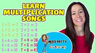 Learn Multiplication Songs for Children Times Tables Multiply Numbers 1-12 for Kids by Patty Shukla