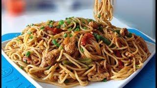 Desi Style Spaghetti  Easy Chicken Spaghetti Recipe