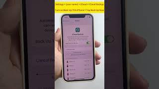 How to Backup #iPhone to #iCloud? #apple #iphonebackup #icloudbackup #iphone #shortsfeed
