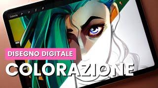 Come colorare in digitale – Strumenti per iniziare a disegnare in digitale - colorazione digitale