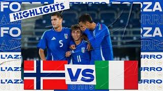 Highlights Norvegia-Italia 0-3  Under 21  Qualificazioni U21 EURO 2025