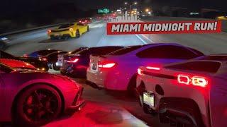 Miami Supercar Midnight Run Turns into Forza IRL...  Miamis Car Scene is WILD