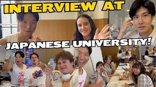 Japanese student life 01 Interview at a Japanese University