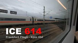 Vandalism on the Frankfurt - Cologne high speed rail ICE 614 ride Frankfurt - Cologne