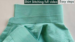 shirt stitching full video easy steps  Perfect shirt stitching full video with very easy steps 