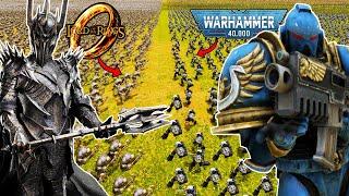 Every WARHAMMER 40k Army VS Every LOTR Army - UEBS 2 Ultimate Epic Battle Simulator 2