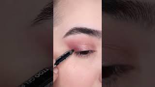 آرایش چشم صورتی با خط چشم محو Eye makeup tutorial