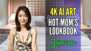 【AI ART】Hot Moms Japanese Big Floral Dress - Ai Lookbook - Ai Lookbook Girlai sexy girlbbw