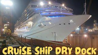 Cruise ship dry dock  How is a cruise ship dry docked