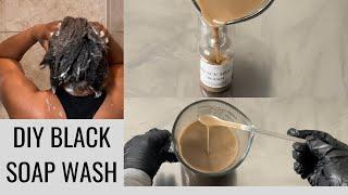 DIY African Black Soap Wash For Healthy Hair & Scalp #diy #hair