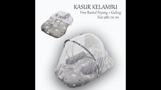 1set Kasur Kelambu Bayi FREE Bantal Guling Premium Kasur Lipat Kelambu
