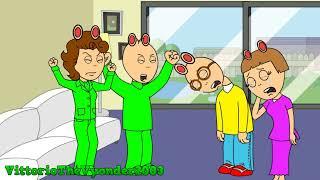 Boris Classic Caillou Arthur and D.W gets grounded on St. Patrick day