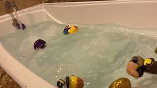 Bathtub Filling ASMR  Ducks in a Whirlpool 1 Hour Loop