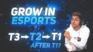 Grow in esports BGMI   What to do After t3 t2 t1  Join BGMI Esports  Join t1 teams ️