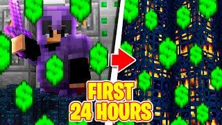 MY FIRST 24 HOURS ON FACTIONS... *INSANE*  BEST Minecraft Factions Servers In 2024  Java & MCPE