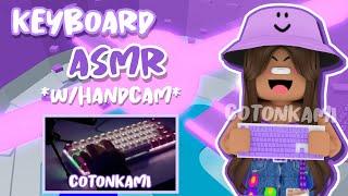 ROBLOX Tower Of Hell with a HAND CAM but its KEYBOARD ASMR...*PURPLE OUTFIT*