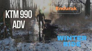 Endurak666 winter ride with KTM 990 adventure