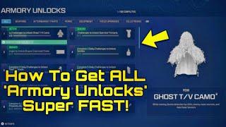 How To Get ALL ARMORY UNLOCKS FAST In MW3 Fastest Method - FARM ARMORY UNLOCKS