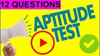 12 x IQ & Aptitude Test Questions PASS YOUR TEST