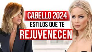 CABELLO 2024 que te QUITARÁ 10 AÑOS de Encima  TODO lo que se USARÁ  2024 Hair Trends