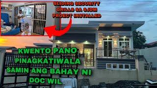 OFW PINAGKATIWALA ANG BAHAY KAHIT WALA SILA SECURITY SLIDING GRILLS  SA SJDM INSTALLED