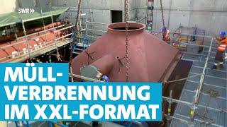 Gigantische Verbrennungs-Kessel im Müllheizkraftwerk Ludwigshafen - ein Mammutprojekt