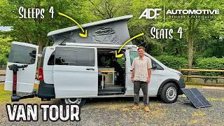 ULTIMATE Micro Camper Van Sleeps 4 & Seats 4 - Full Kitchen & More