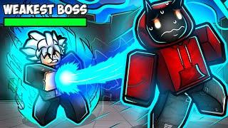 THE WEAKEST DUMMY BOSS BATTLE IS COMING... Roblox The Strongest Battlegrounds