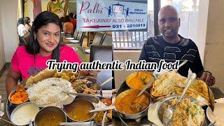 We try authentic Indian food  Durban Palki  Food from India  South African Youtuber